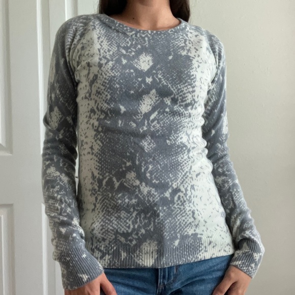 Antonio Melani Cashmere Snake Print Sweater - Picture 2 of 8